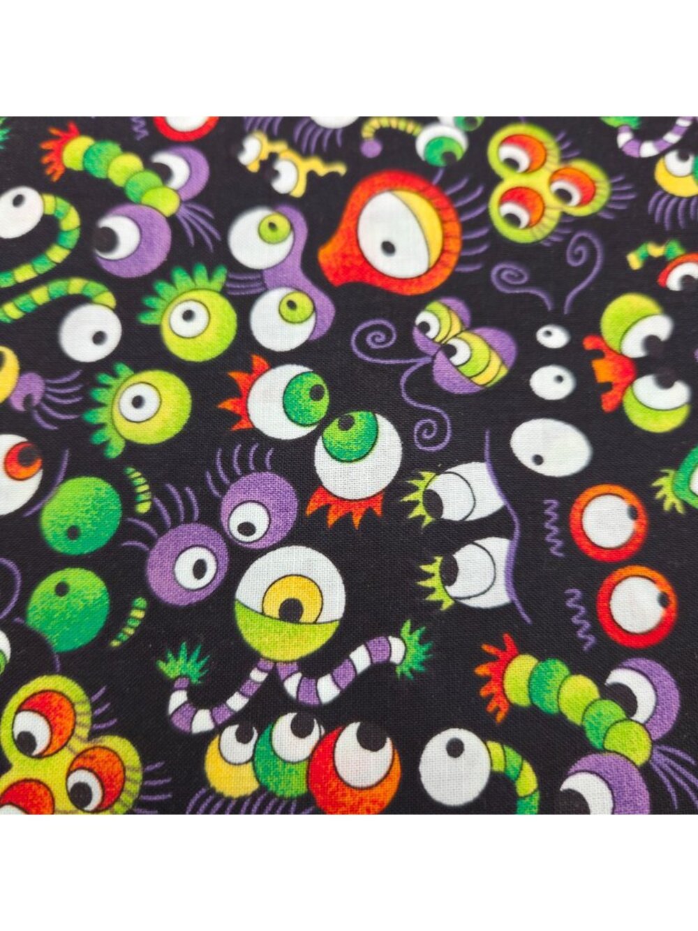 KidStuff Wild Things Cotton Fabric Monster Eyes By Cheri L Strole 1 Yard OOP